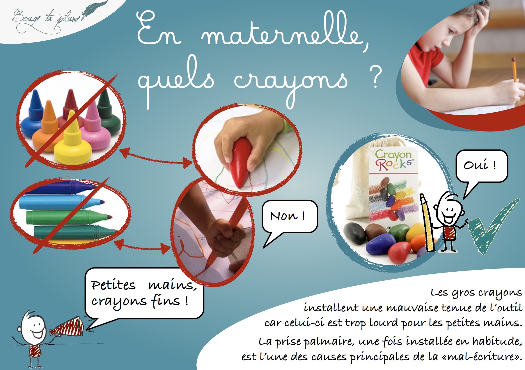 Crayons de couleur Maternelle - LA MAIN GAUCHE