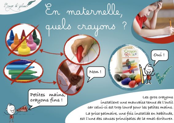 Choix des crayons en maternelle