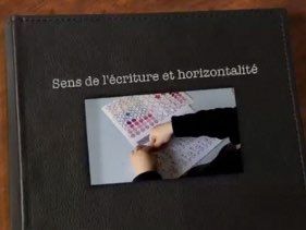 Sens conventionnel de la lecture et de l'écriture