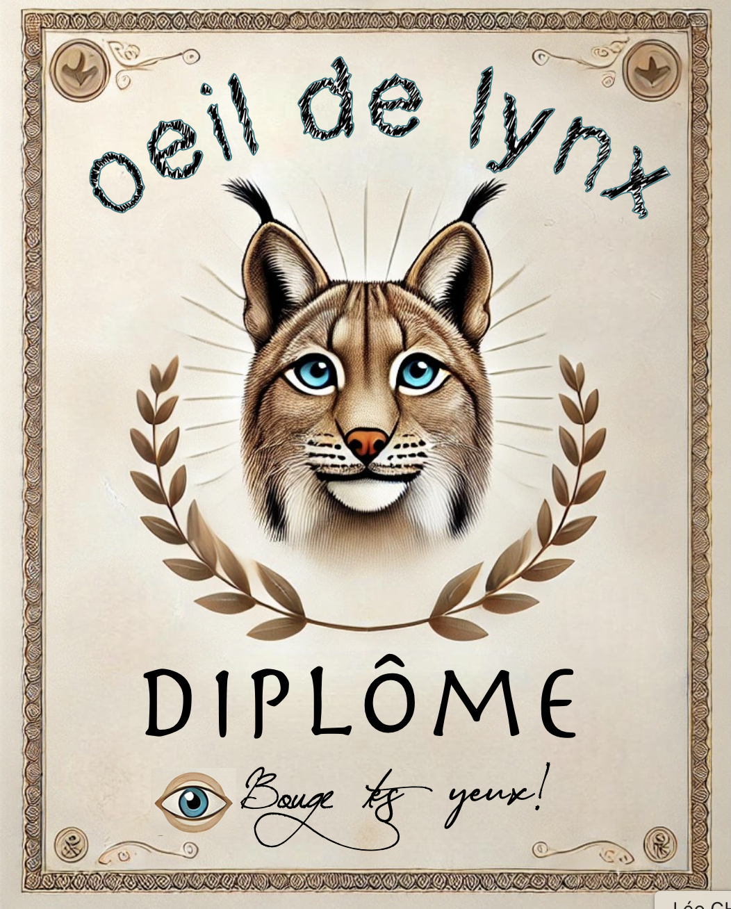 diplome oeil de lynx